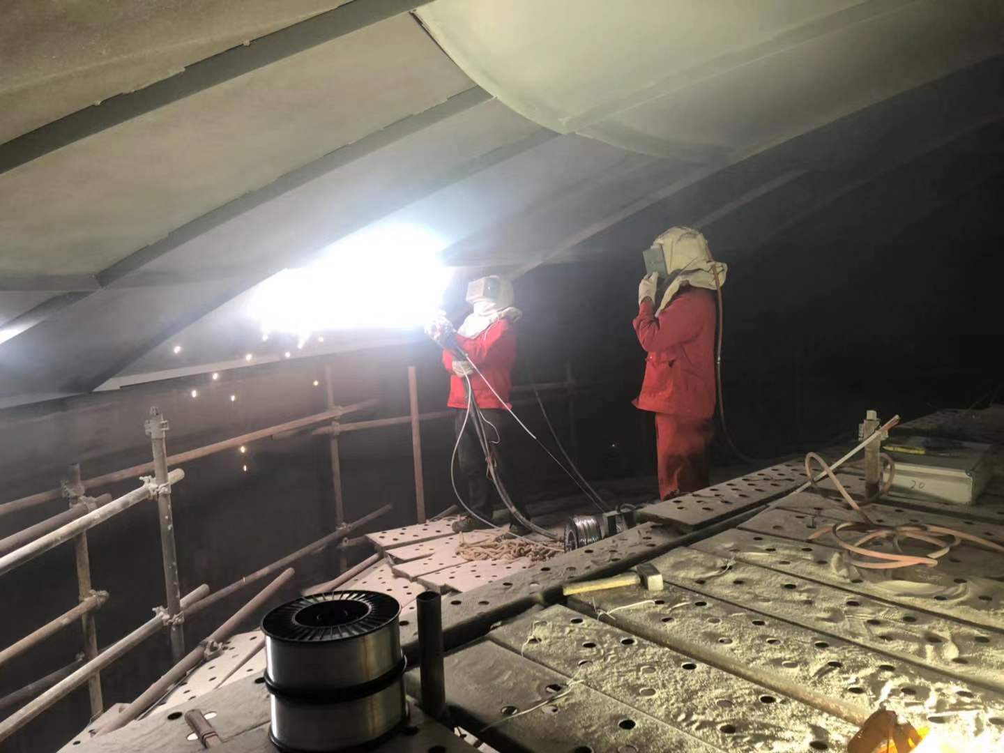 中國石油遼河石化儲罐噴鋁項目